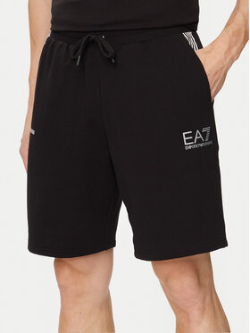 EA7 Emporio Armani EA7 Emporio Armani Sportovní kraťasy 3DPS66 PJLIZ 1200 Černá Regular Fit