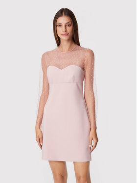Red Valentino Red Valentino Koktejlové šaty 1R3VAES5 Ružová Slim Fit