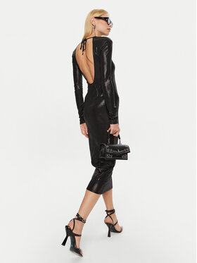Patrizia Pepe Patrizia Pepe Koktejlové šaty 2A2856/J242-K459 Černá Slim Fit
