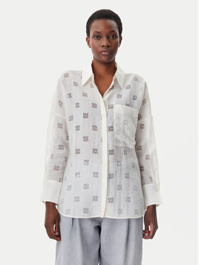 HUGO HUGO Hemd Essence 50531562 Weiß Oversize
