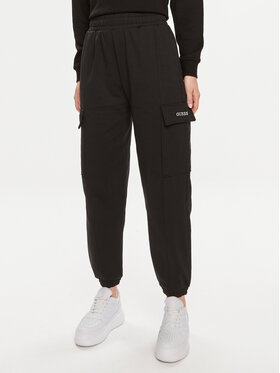 Guess Guess Jogginghose Ruth Cargo V4GB12 KC5U1 Schwarz Regular Fit