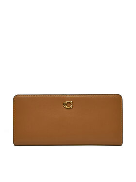 Coach Coach Голям дамски портфейл CZ096 Кафяв