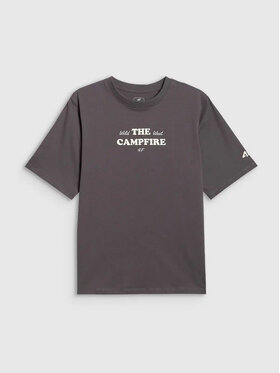 4F 4F T-Shirt 4FJWSS26TTSHM2813-22 Szary Active Fit