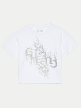Guess Guess Marškinėliai J4BI05 J1314 Balta Boxy Fit