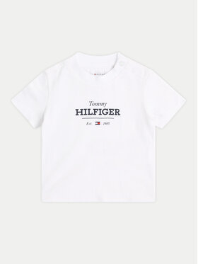 Tommy Hilfiger Tommy Hilfiger T-särk Monotype 1985 KN0KN02033 Valge Regular Fit