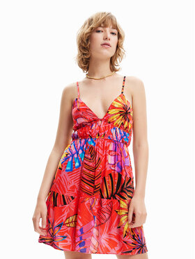 Desigual Desigual Sukienka letnia 23SWMW27 Kolorowy Regular Fit