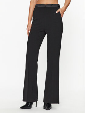 ViCOLO ViCOLO Kalhoty z materiálu TR0199 Černá Regular Fit