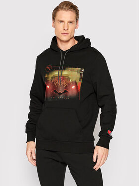 Puma Puma Bluza BATMAN 534728 Czarny Regular Fit