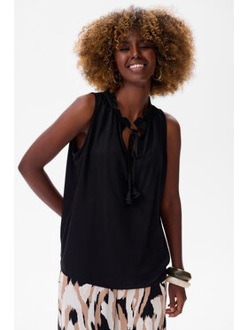 blue shadow blue shadow Bluzka Funkia Czarny Regular Fit