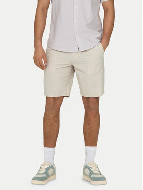 Only & Sons Only & Sons Šortky z materiálu Leo 22028301 Béžová Regular Fit