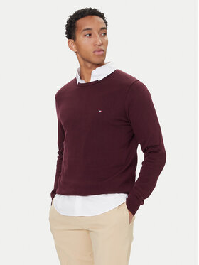 Tommy Hilfiger Tommy Hilfiger Pulover Essential Ssnl MW0MW39999 Vișiniu Regular Fit