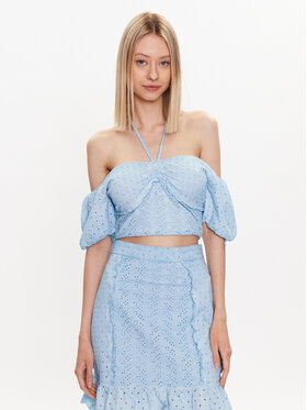 Guess Guess Bluse Aini W3GP16 KALQ0 Blau Regular Fit