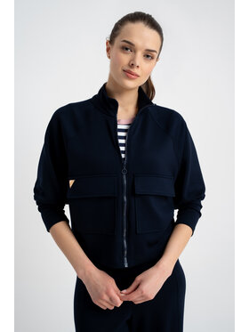 CLICK CLICK Kurtka bomber 71-0052 Granatowy Regular Fit