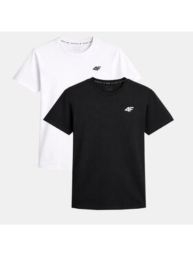 4F 4F T-Shirt Z-TTSHM3341-2-G Czarny Ergonomic Fit