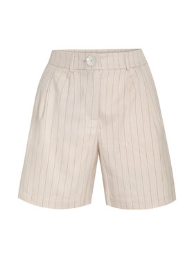 Magda Matyja Magda Matyja Szorty materiałowe Francesca Shorts Beżowy Slim Fit