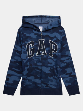 Gap Gap Majica dugih rukava 419551-00 Plava Regular Fit