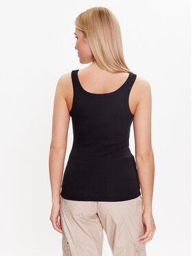 Gina Tricot Top Rib Tank 19105 Crna Regular Fit