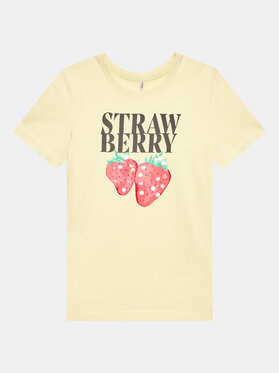 Kids ONLY Kids ONLY T-Shirt 15296741 Żółty Regular Fit