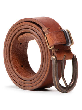 Wrangler Wrangler Pasek Damski Loop Detail W0G9U1X81 Brązowy