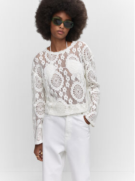 Mango Mango Blúz Morell 57040318 Fehér Regular Fit