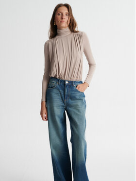 MARI PRETI MARI PRETI Kalhoty z materiálu URBAN EASE Modrá Wide Leg