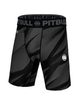 PITBULL PITBULL Szorty sportowe Spodenki kompresyjne Dot Camo II M Szary Slim Fit