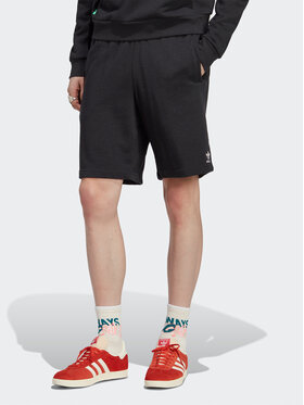 adidas adidas Sportovní kraťasy Essentials+ Made With Hemp Shorts HR8617 Černá Regular Fit