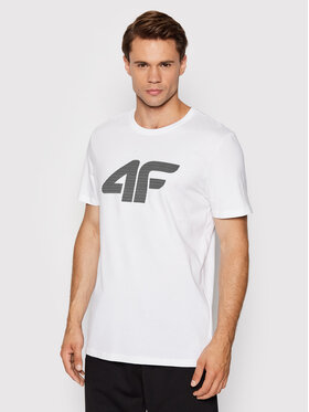4F 4F T-Shirt H4L22-TSM353 Biały Regular Fit