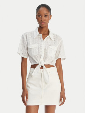 Guess Guess Košulja W6GHA3 WO331 Bijela Regular Fit