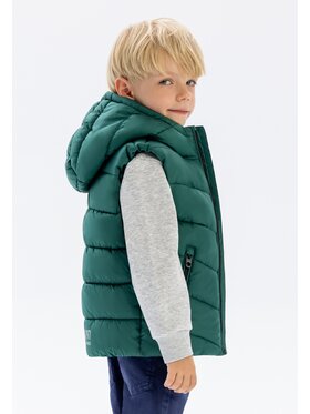 MINOTI MINOTI Kamizelka 19gilet43 Zielony Regular Fit