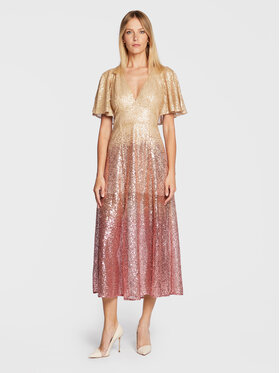 Ted Baker Ted Baker Sukienka koktajlowa Glizee 261790 Złoty Regular Fit