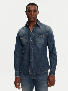 Dolce&Gabbana Dolce&Gabbana Jeanshemd G5JC8D G8GW9 Dunkelblau Regular Fit