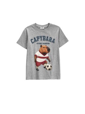 Coccodrillo Coccodrillo T-Shirt ZC6143225VBB-019 Szary Regular Fit
