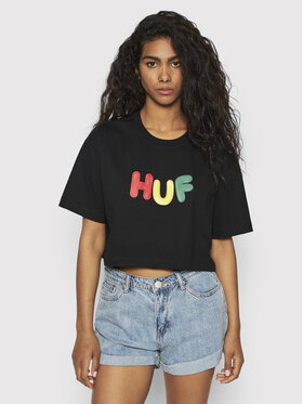 HUF HUF Tricou Gummed WTS0049 Negru Relaxed Fit