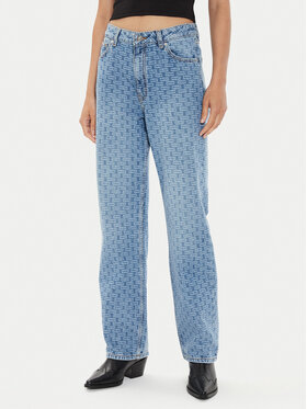 HUGO Hugo Jeans hlače 50514131 Modra Straight Fit