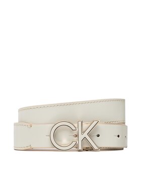 Calvin Klein Calvin Klein Pasek Damski Re-Lock Saff Ck 3cm Belt K60K609980 Beżowy
