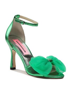 Custommade Custommade Basutės Ashley Metallic Bow 999624046 Žalia