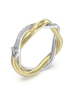 Guess Guess Pierścionek JUBR05068JWYGRH54 Złoty