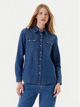 United Colors Of Benetton United Colors Of Benetton Джинсова сорочка 5RZKDQ06T Голубий Regular Fit