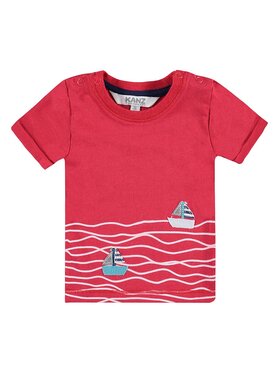 Kanz Kanz T-Shirt 1712481-8899 Czerwony Basic Fit