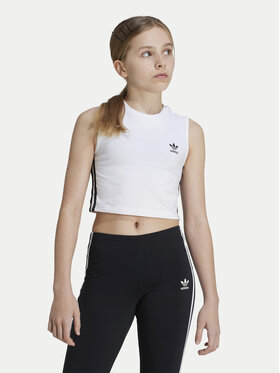 adidas adidas Top Trefoil JE0514 Biały Regular Fit