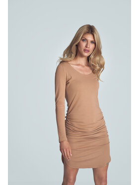 FIGL FIGLFIGL Vestito M714 Beige Slim Fit