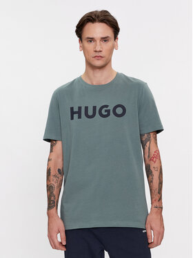 HUGO Hugo T-Shirt Dulivio 50467556 Zelená Regular Fit