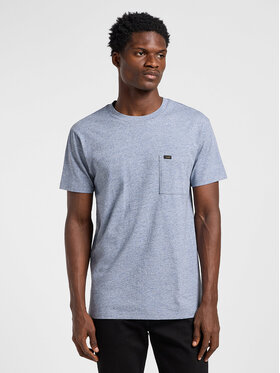 Lee Lee T-Shirt ULTIMATE POCKET TEE Niebieski Slim Fit