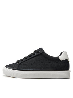 Calvin Klein Superge Vulc Lace Up Diam Fox Mono Jacq HW0HW01907 Črna