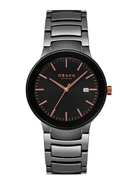 Obaku Obaku Hodinky V280LDBBCB Černá