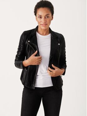 Part Two Part Two Кожено яке Frances 30305718 Черен Casual Fit