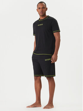 Guess Guess Pyžamo U6GX03 KCAM1 Čierna Regular Fit