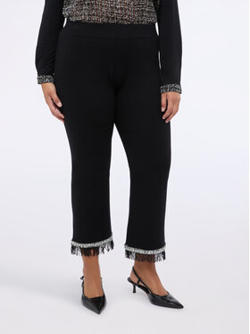 Fiorella Rubino Fiorella Rubino Pantaloni di tessuto P619L002271N033 Nero Flare Fit