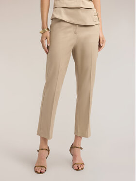 Motivi Motivi Pantaloni di tessuto P03RQ004769N012 Crema Regular Fit